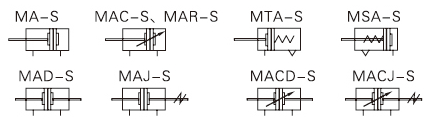 MA系列標不銹鋼迷你型準氣缸