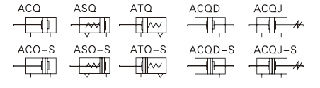 ACQ系列薄型氣缸 ACQ系列薄型氣缸