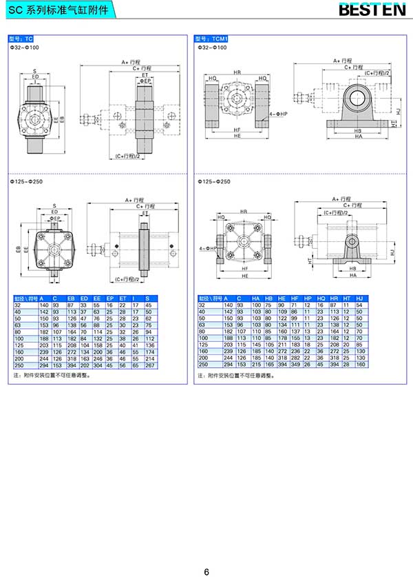 SCF帶鎖型標(biāo)準(zhǔn)氣缸 SCF帶鎖型標(biāo)準(zhǔn)氣缸