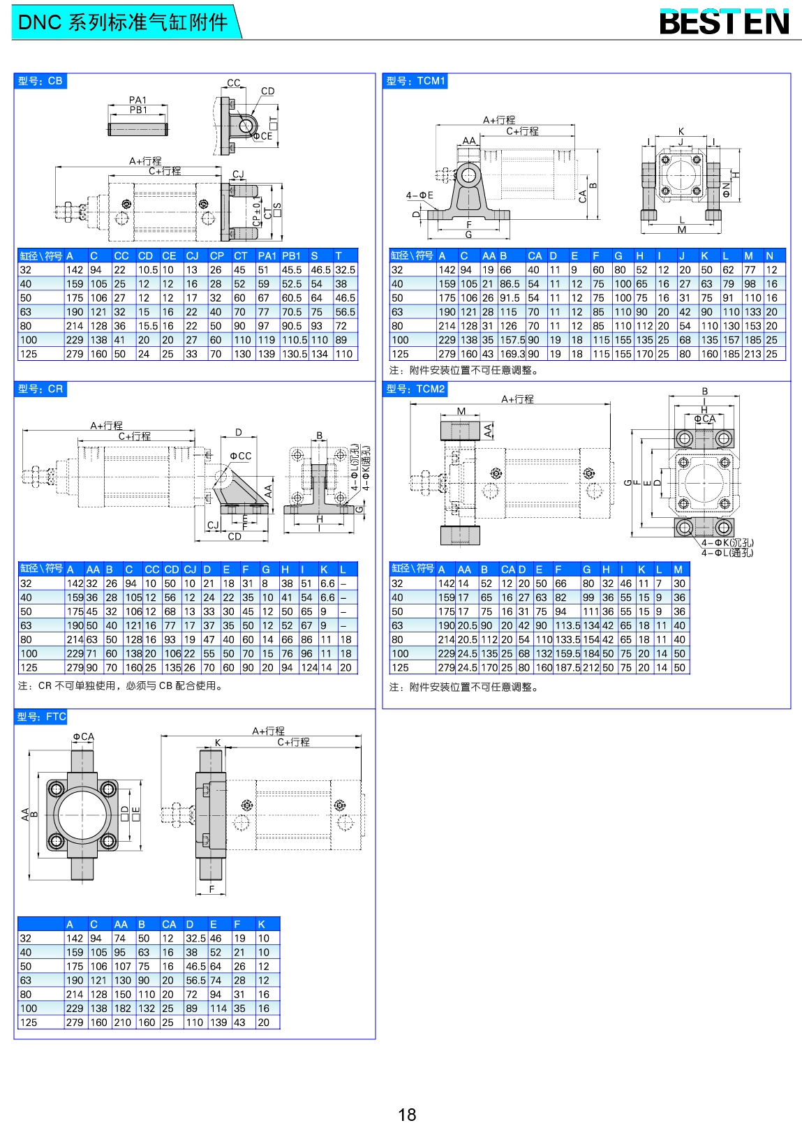 DNC系列標準氣缸